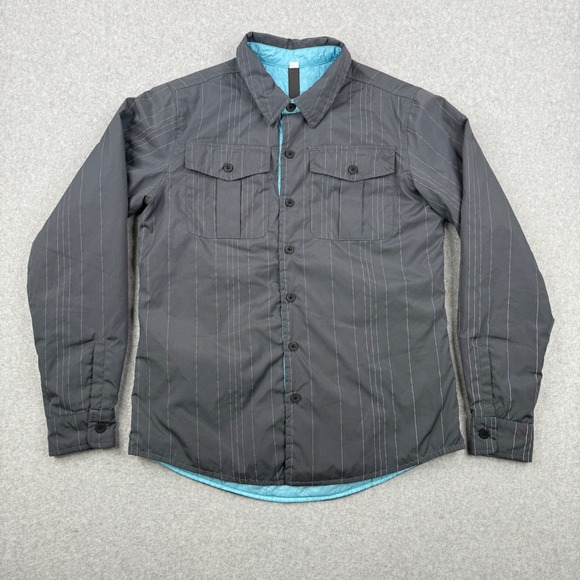 Lululemon Jacket Mens Medium Gray Dark Slate 180 Quilted Shacket Insulated - Picture 1 of 15